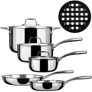 duxtop 9 piece stainless steel set