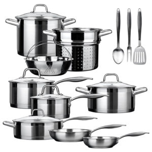 duxtop ssib-17 professional stainless cookware set