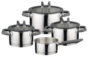 elo black pearl stainless steel cookware set