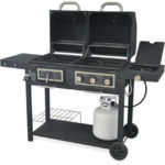 Durable Outdoor Barbeque & Burger Gas-charcoal Grill Combo