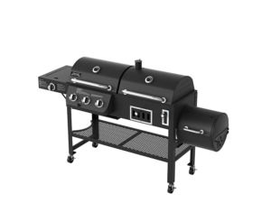 Smoke Hollow 6500 4-in-1 Combination 3-Burner Gas Grill with Side Burner, Charcoal Grill