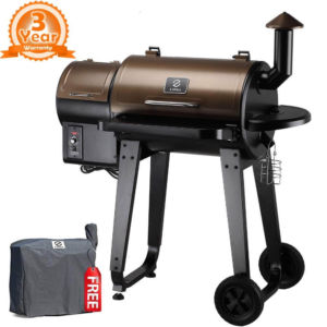 Z GRILLS ZPG-450A 2019 Upgrade Model Wood Pellet Grill & Smoker, 6 in 1 BBQ Grill Auto Temperature Control