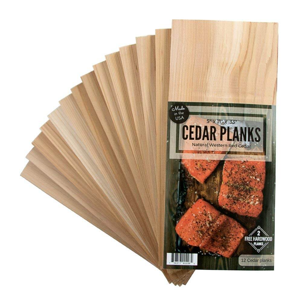 Cedar Grilling Planks 12 Pack Plus 2 Free Alder Planks Western Red Cedar