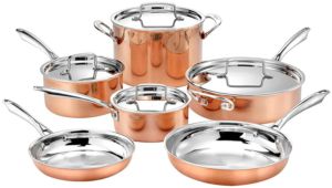 Cuisinart 10pc Tri-Ply Copper Set