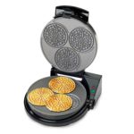 Chef’sChoice 835 PizzellePro Express Bake Nonstick Pizzelle Maker Features Color Select Control and Instant