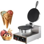 Happybuy Electric Ice Cream Cone Waffle Maker Machine 1200W Stainless Steel