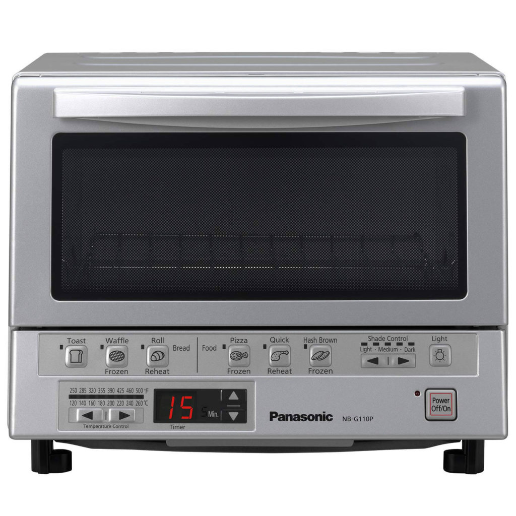 Panasonic Toaster Oven NB-G110P FlashXpress with Double Infrared Heating and Removable 9-Inch Inner Baking Tray