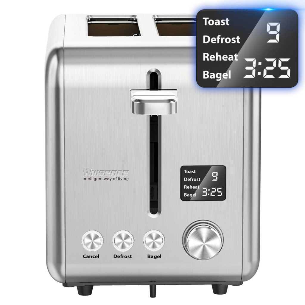 Commercial 6 Slice Toaster, Stainless Toaster with 1-5 Minute Timing 1680W  110V