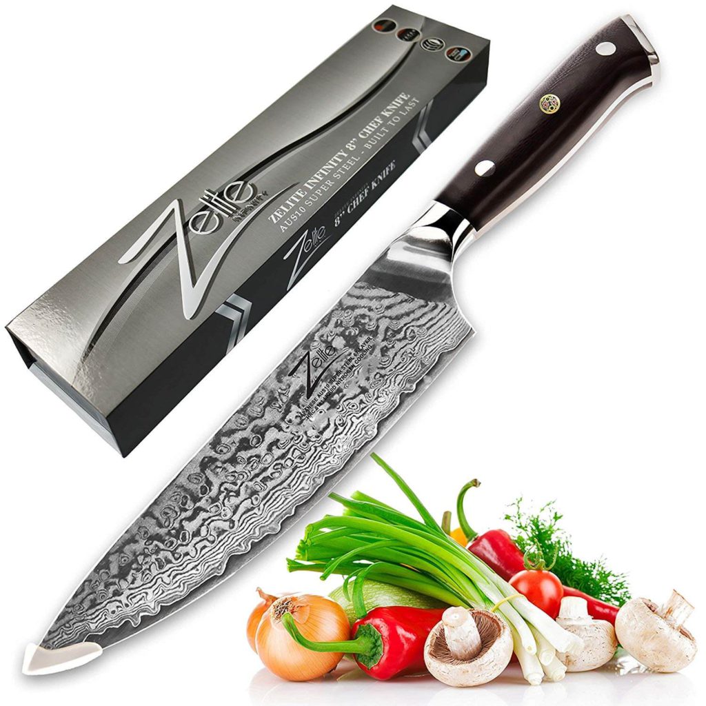 ZELITE INFINITY Chef Knife 8 inch - Alpha-Royal Series - Best Quality Japanese AUS10 Super Steel 67 Layer