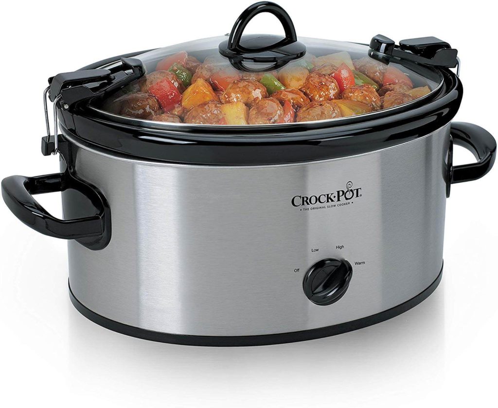Crock Pot Cook & Carry 6 Quart Oval Portable Manual Slow Cooker