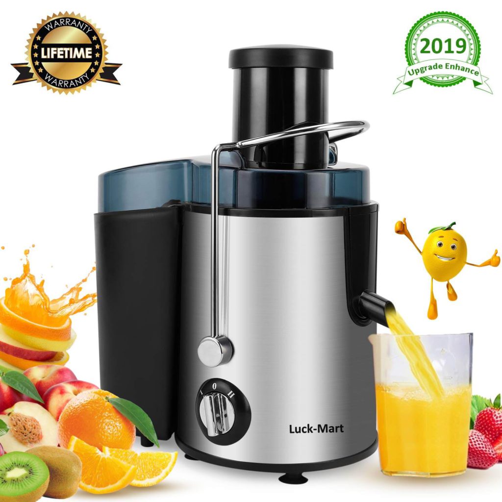 Juicer Juicer Machine Real 3 Whole Fruit and Vegetable Feeder Chute Juice Extractor Dual Speeds Centrifugal Juicer Anti-drip Stainless Steel and BPA Free