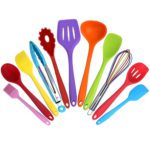 Kitchen Utensil Set 11 Cooking Utensils Colorful Silicone Kitchen Utensils Nonstick Cookware with Spatula Set