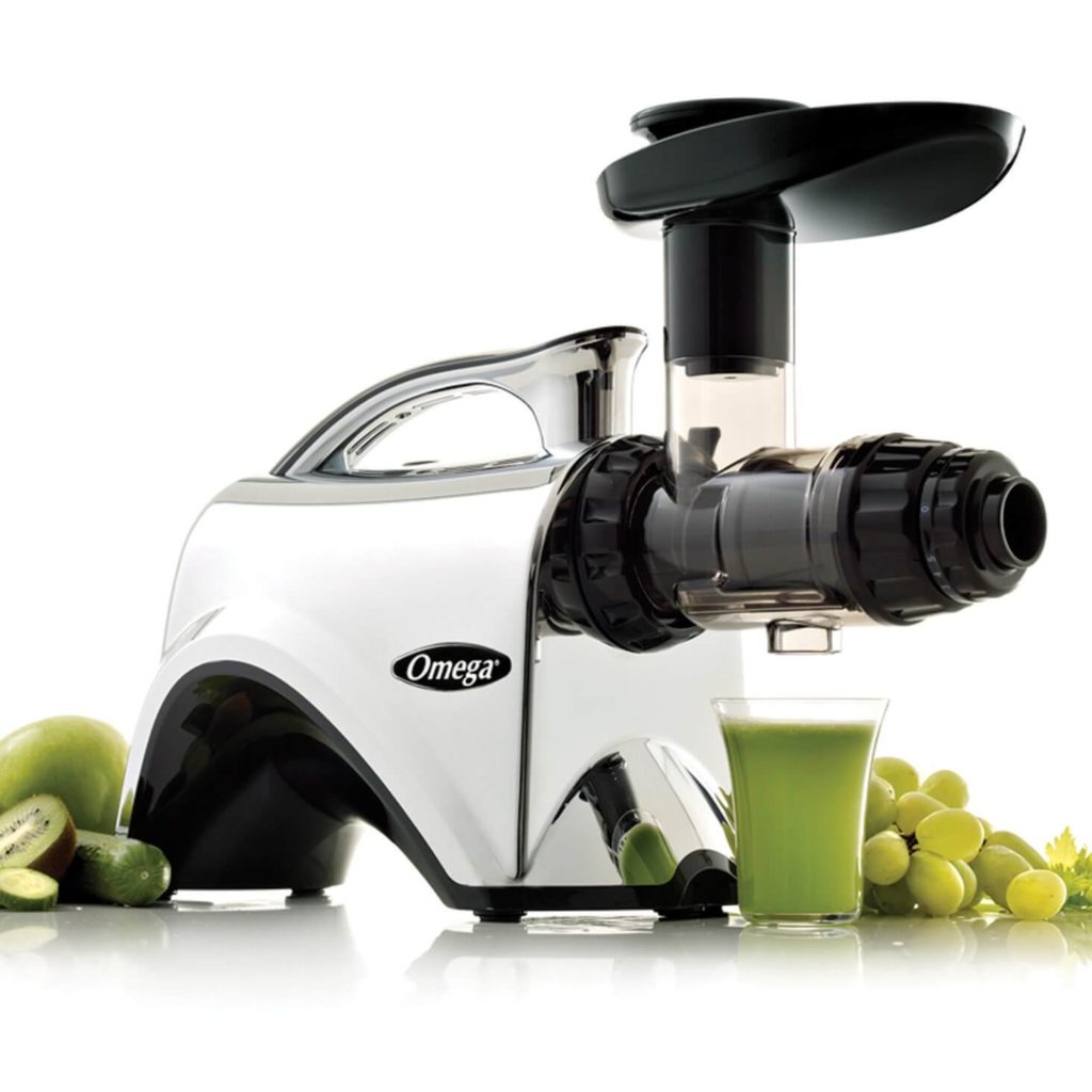 Omega NC900HDC Juicer Extractor and Nutrition Center Creates Fruit Vegetable & Wheatgrass Juice Quiet Motor Slow Masticating Dual-Stage Extraction