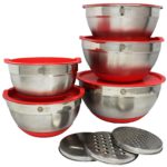 Cooks Fancy 5 Piece Professional Stainless-Steel Mixing Bowl Set