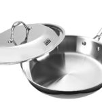 Cooks Standard NC 00239 Stainless Steel Dome Lid 12 Inch Multi Ply Clad Fry Pan, Silver