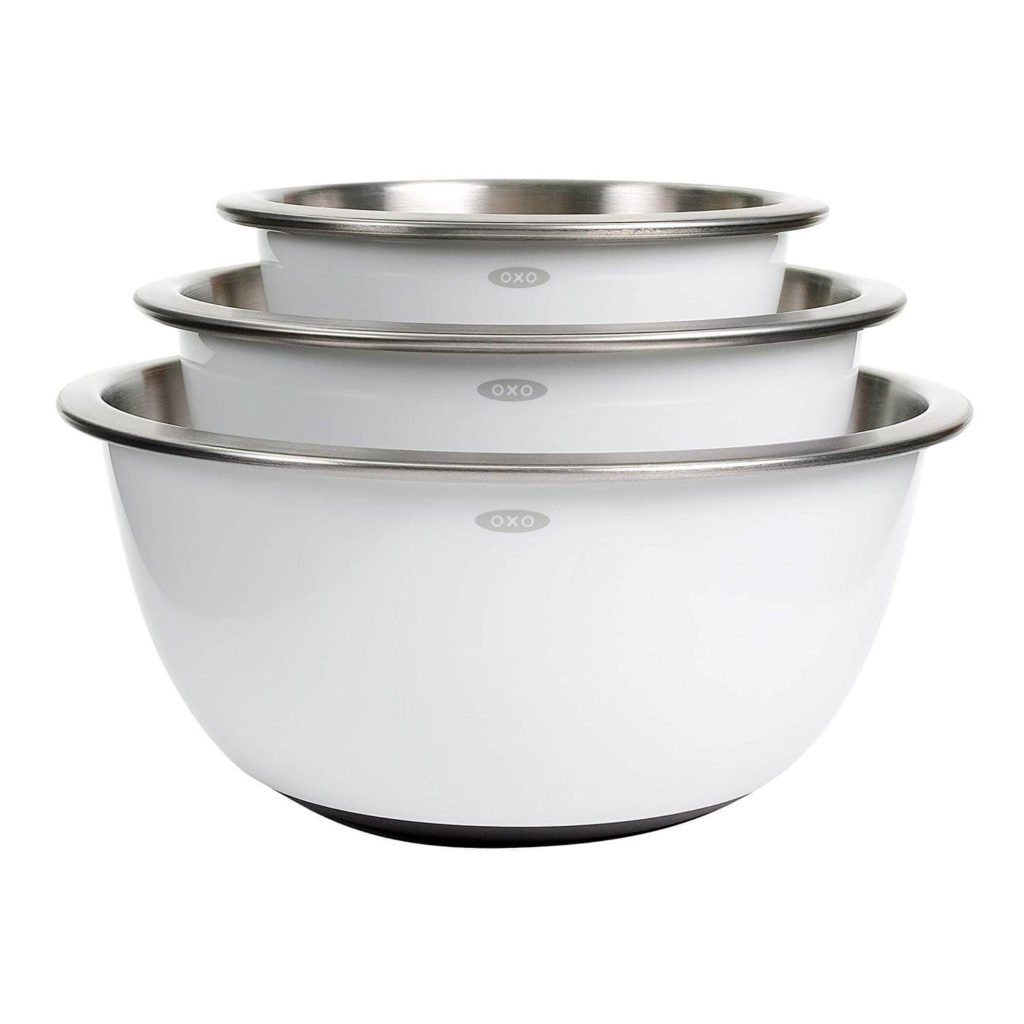 OXO Good Grips 3 Piece Stainless-Steel Mixing Bowl Set