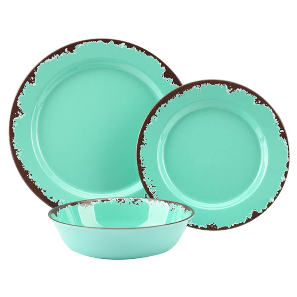 Rustic Melamine Dinnerware Set