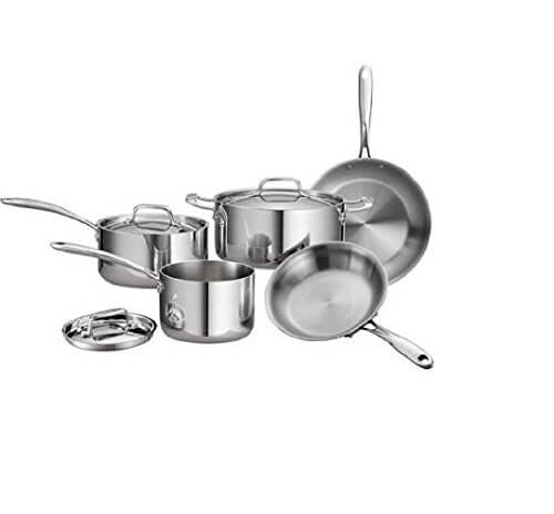 Tramontina 80116 544DS Stainless Steel Tri Ply Clad Cookware Set