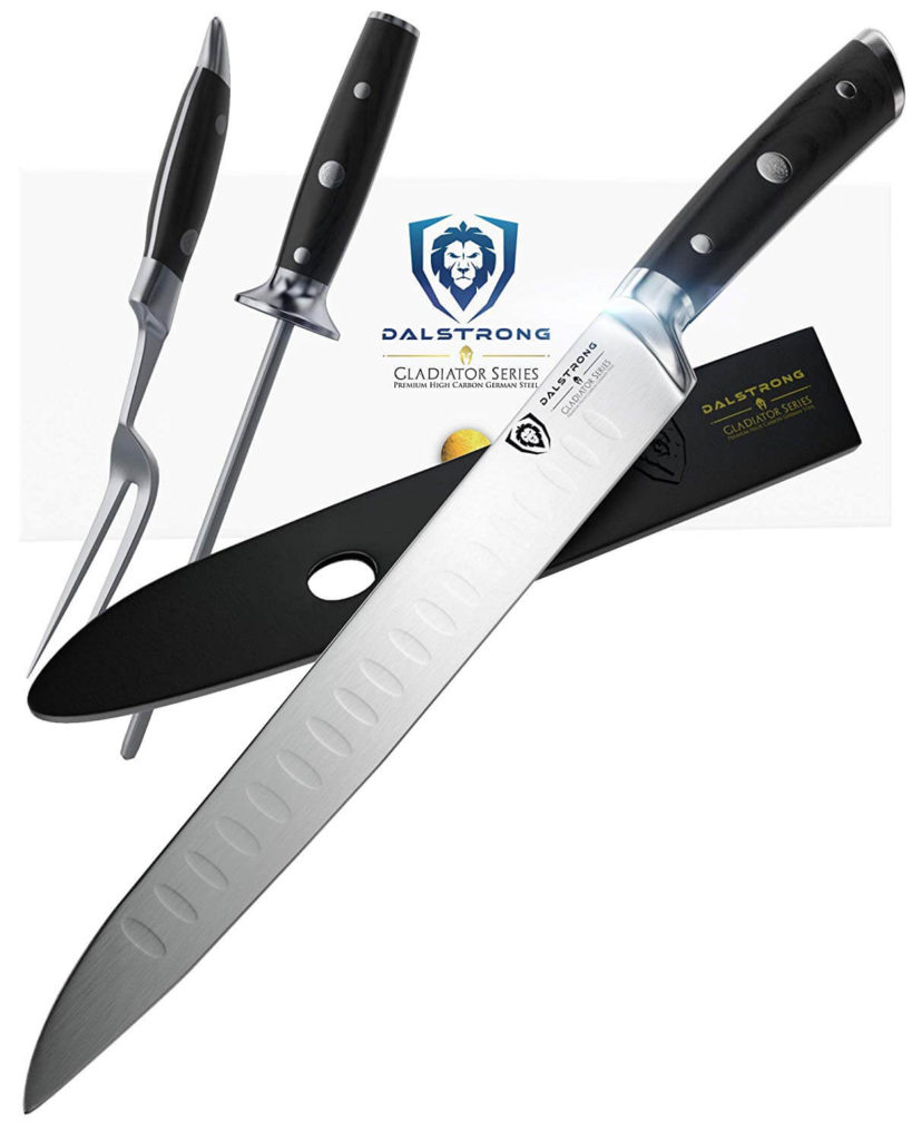 DALSTRONG Carving Knife & Fork Set