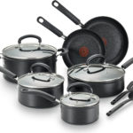 T fal C561SC Titanium Advanced Nonstick Thermo Spot Heat Indicator Dishwasher Safe Cookware Set