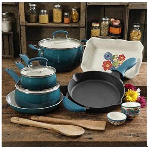 pioneer women 17 piece cookware