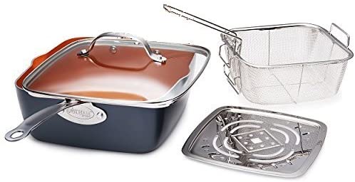 Gotham Steel Cookware deep square